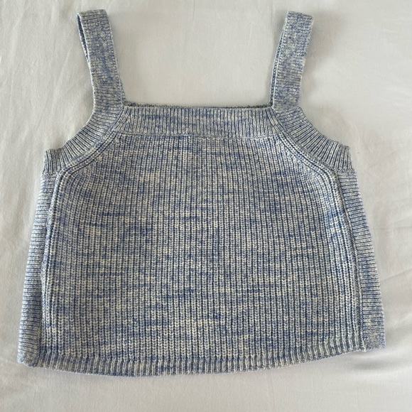 Reformation Blue Yeta Cotton Sweater Tank Blue Small - Picture 6 of 6